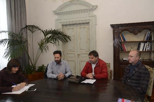 Debora Serracchiani (Presidente Regione Friuli Venezia Giulia) incontra la delegazione delle rappresentanze sindacali della Leonardo di Ronchi dei Legionari - Trieste 09/10/2017